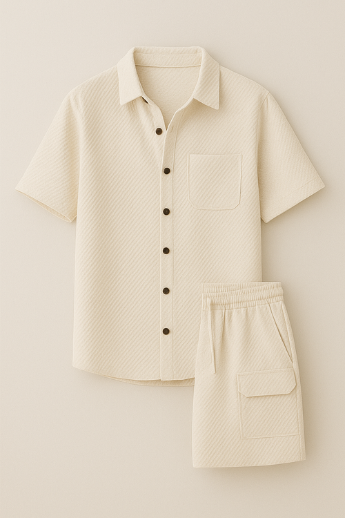Bélvoir Hong Kong Summer Set — Slim Shirt & Minimalisti Shorts