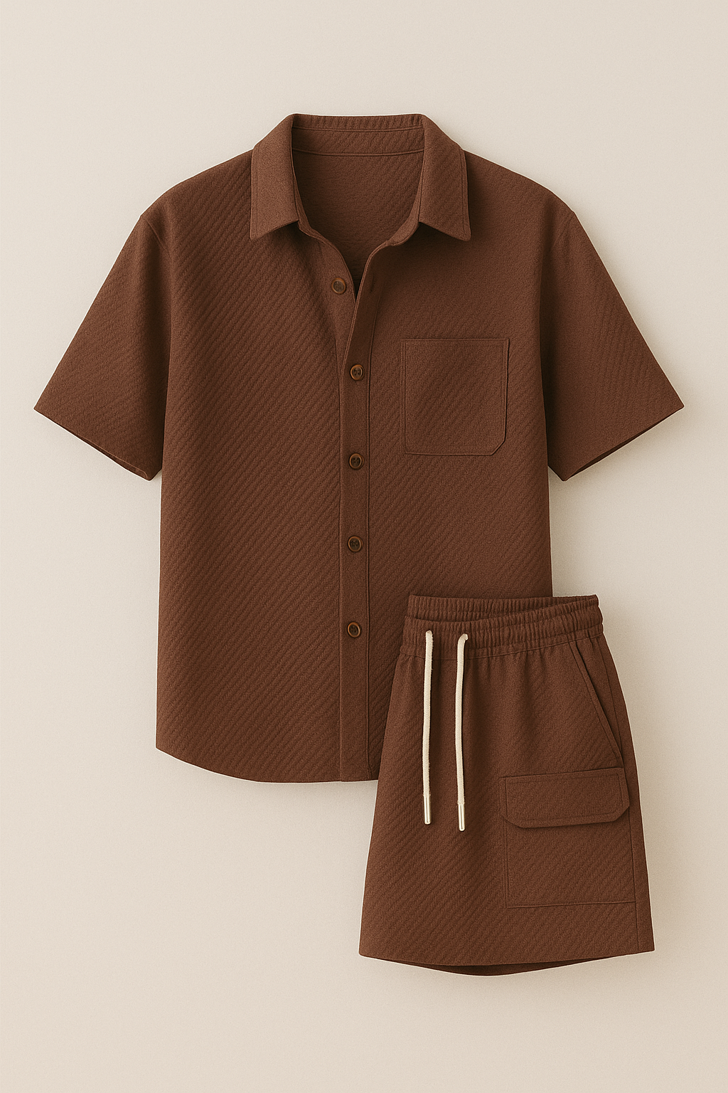 Bélvoir Hong Kong Summer Set — Slim Shirt & Minimalisti Shorts