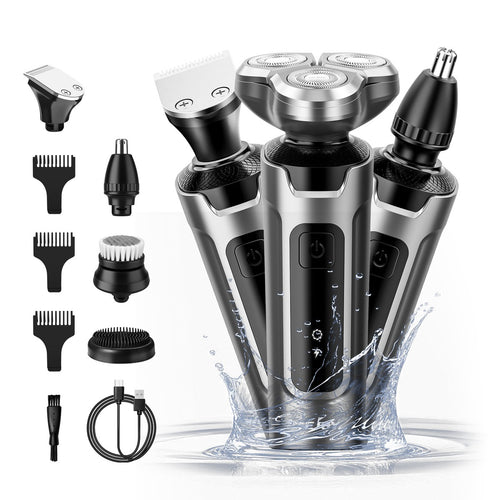 Bélvoir 3-in-1 Men’s Electric Shaver — Beard & Nose Hair Trimmer, Waterproof